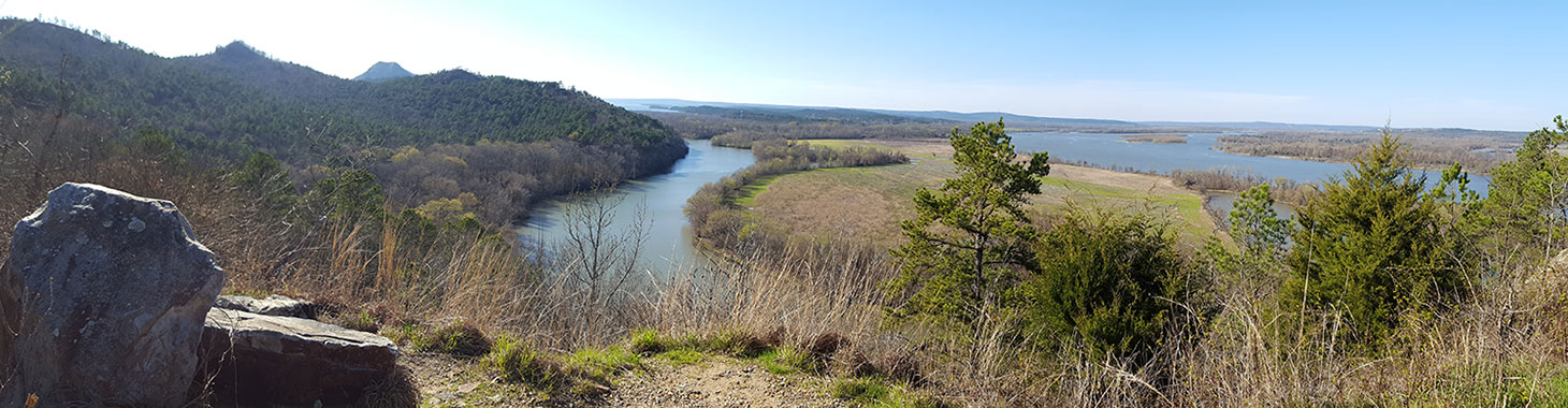 Little Maumelle River and Arkansas River from the Rock Quarry trail at Pinnacle Mtn. State Park