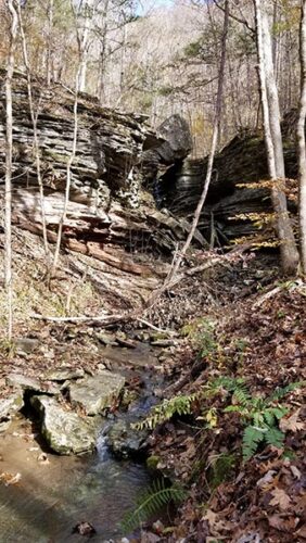 Hike to Balanced Rock Falls