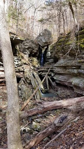 Hike to Balanced Rock Falls