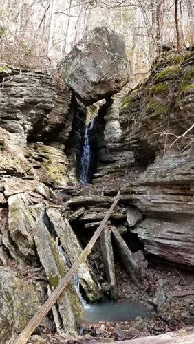 Hike to Balanced Rock Falls