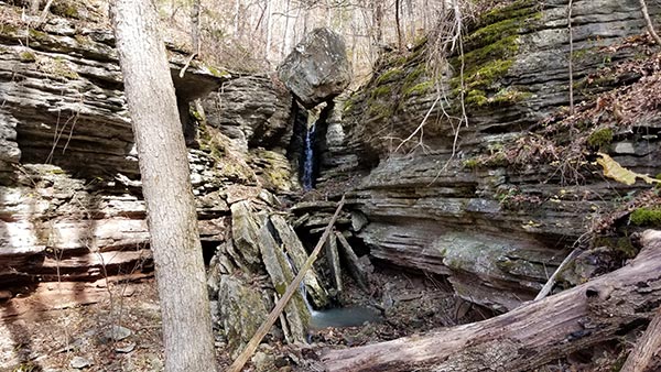 Hike to Balanced Rock Falls