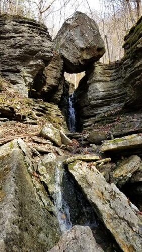 Hike to Balanced Rock Falls