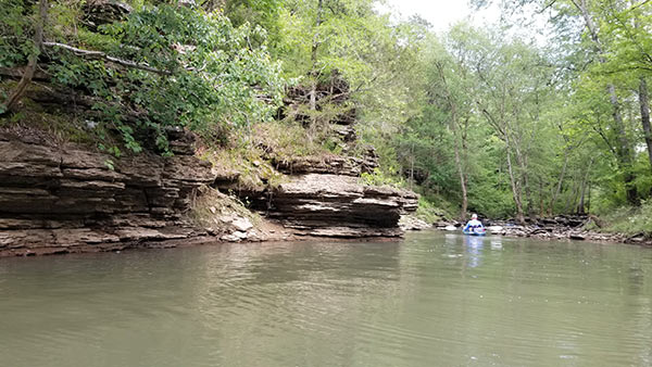 Floating The Cove Creek Run On Cadron Creek Ar Own Backyard