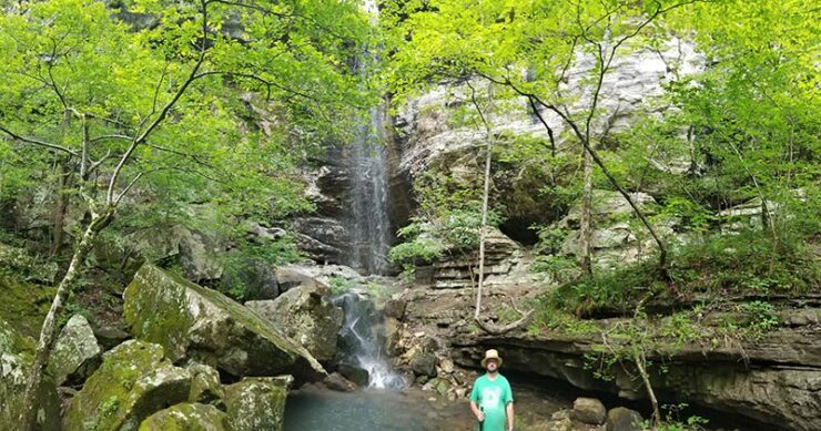 Hike to Steele Falls near Mountain View, AR