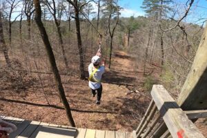 Ziplining at Adventureworks in Hot Springs