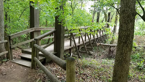 Hiking Cossatot Falls at Cossatot River State Park