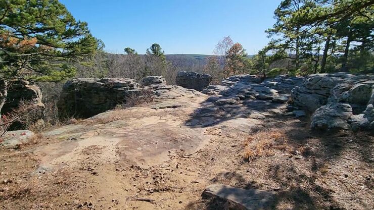 Hiking at Stem Rock Natural Area