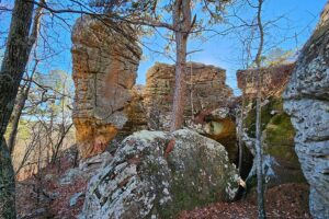 Hiking at Stem Rock Natural Area