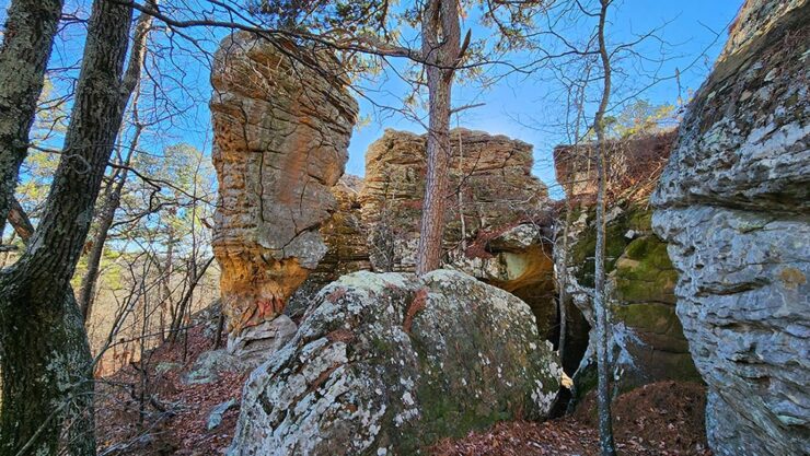 Hiking at Stem Rock Natural Area